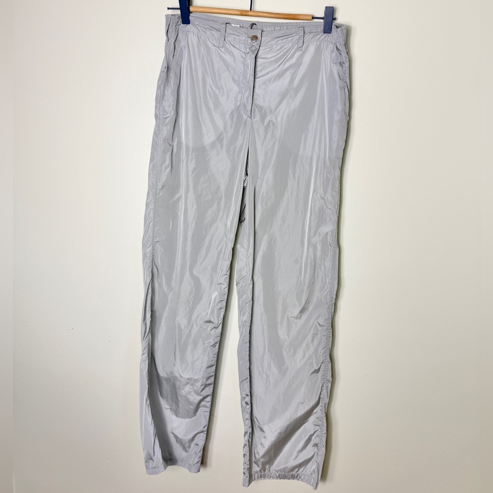 Vintage Y2K Jil Sander Silver Nylon Pants Sz 38